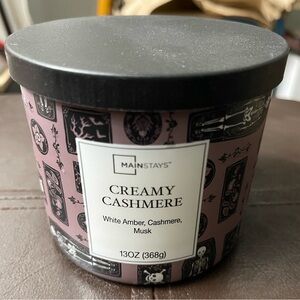 Mainstays Creamy Cashmere Candle White Amber, Cashmere, Musk skeletons & coffin